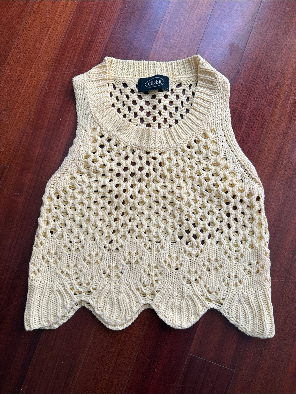 Yellow Crochet Tank